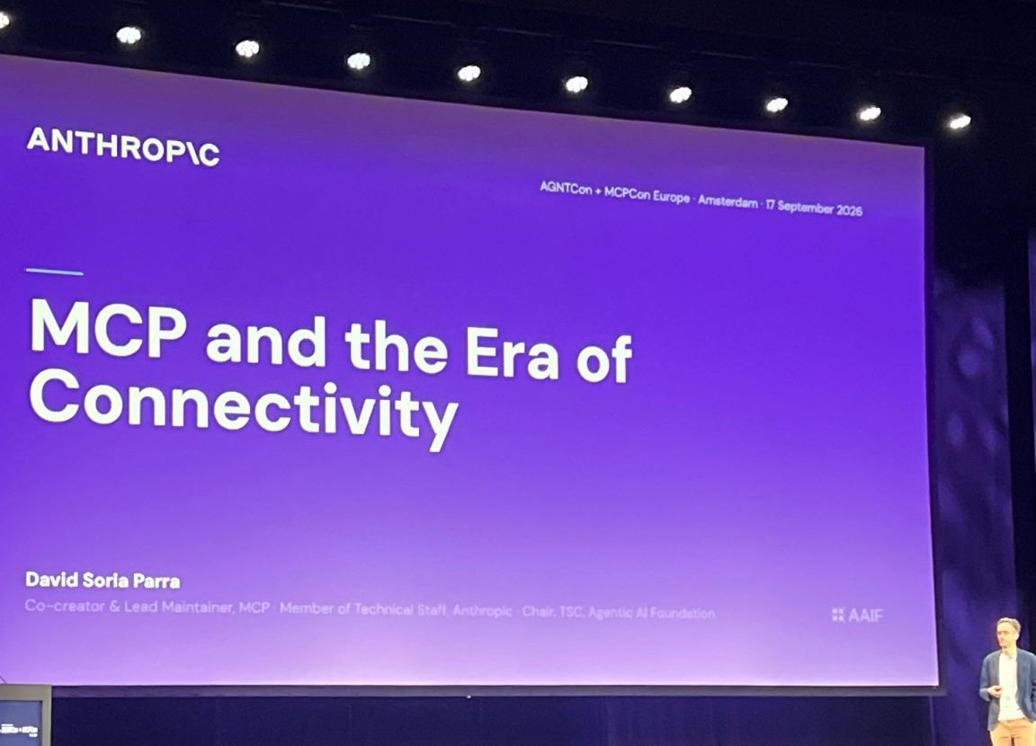 David Soria Parra, co-creator and lead maintainer of MCP.